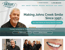 Tablet Screenshot of lifetimesmiles.com
